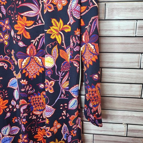 New Sunny Leigh Women's Large Dress Floral‎ Carolyn Print Long Sleeve Outfit - Picture 3 of 14